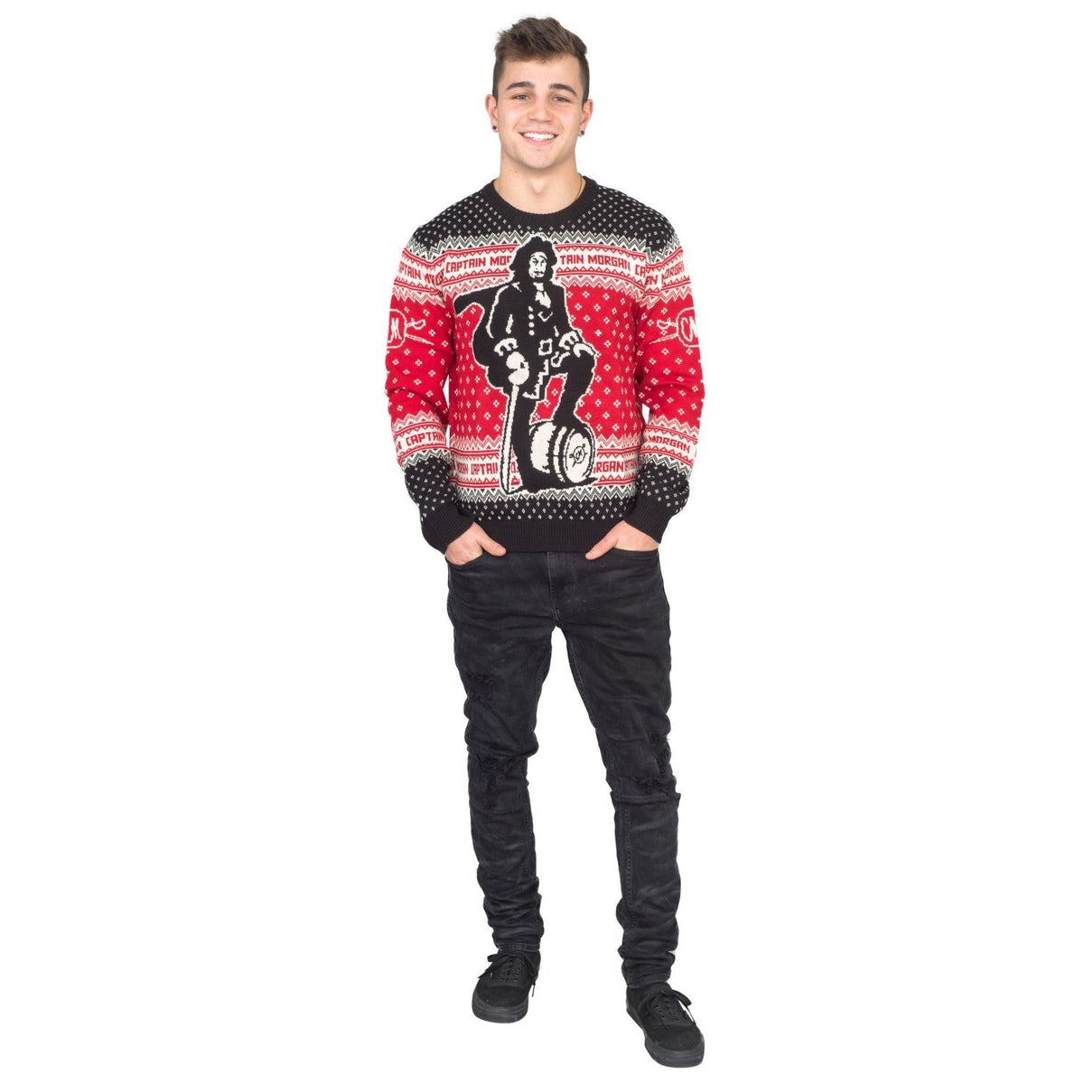 Captain Morgan The Standing Captain Ugly Christmas Sweater - TVStoreOnline