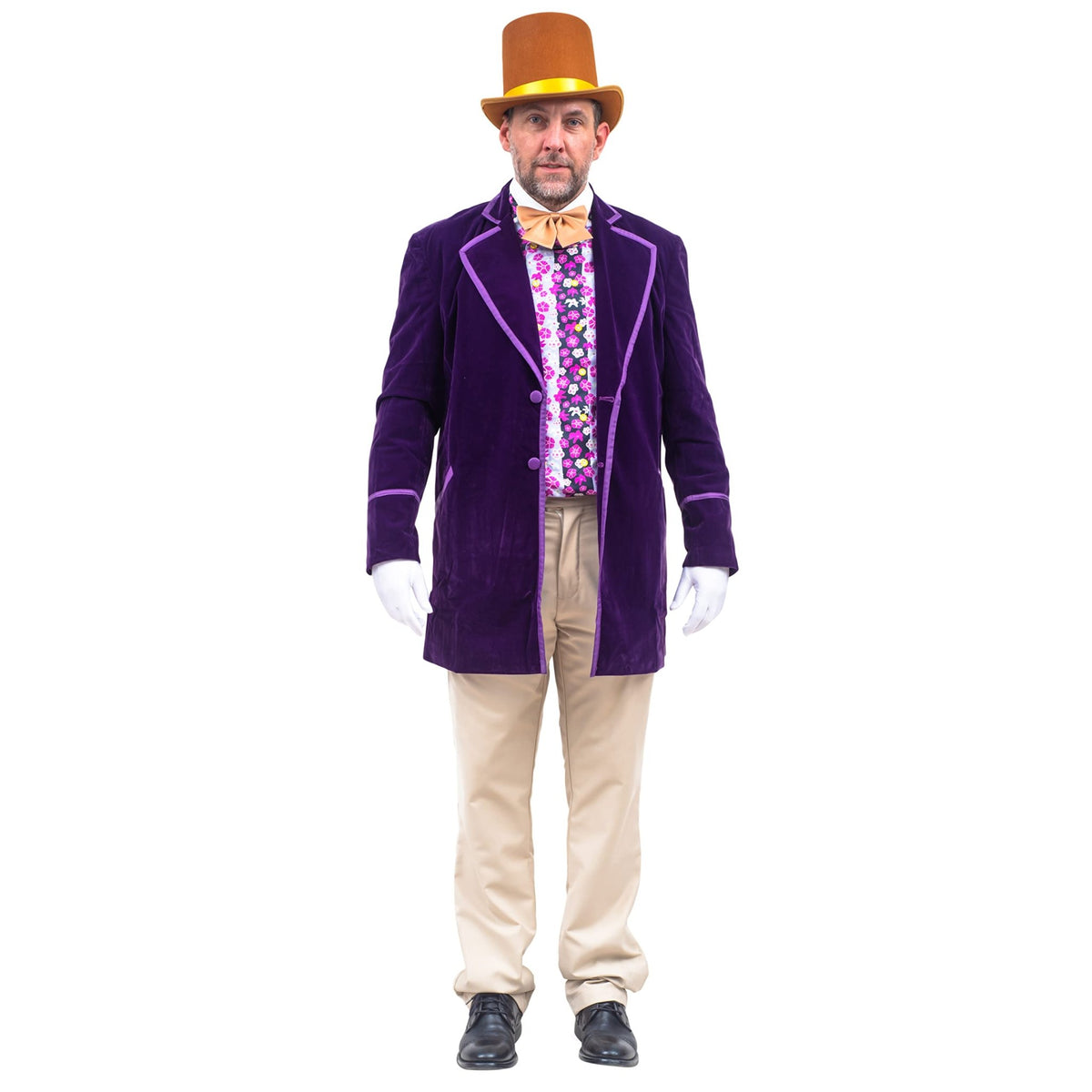 Chocolate Factory Owner Deluxe Complete Set Halloween Costume Cosplay - TVStoreOnline