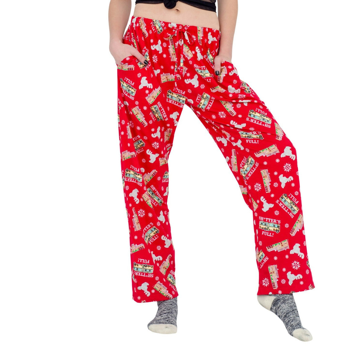 Christmas Vacation Shitter's Full Red Lounge Pants - TVStoreOnline
