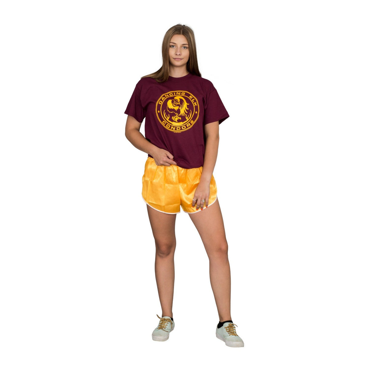 Dancing Elk Condors Halloween Costume T-Shirt Tee with Striped Sleeves Cosplay - TVStoreOnline