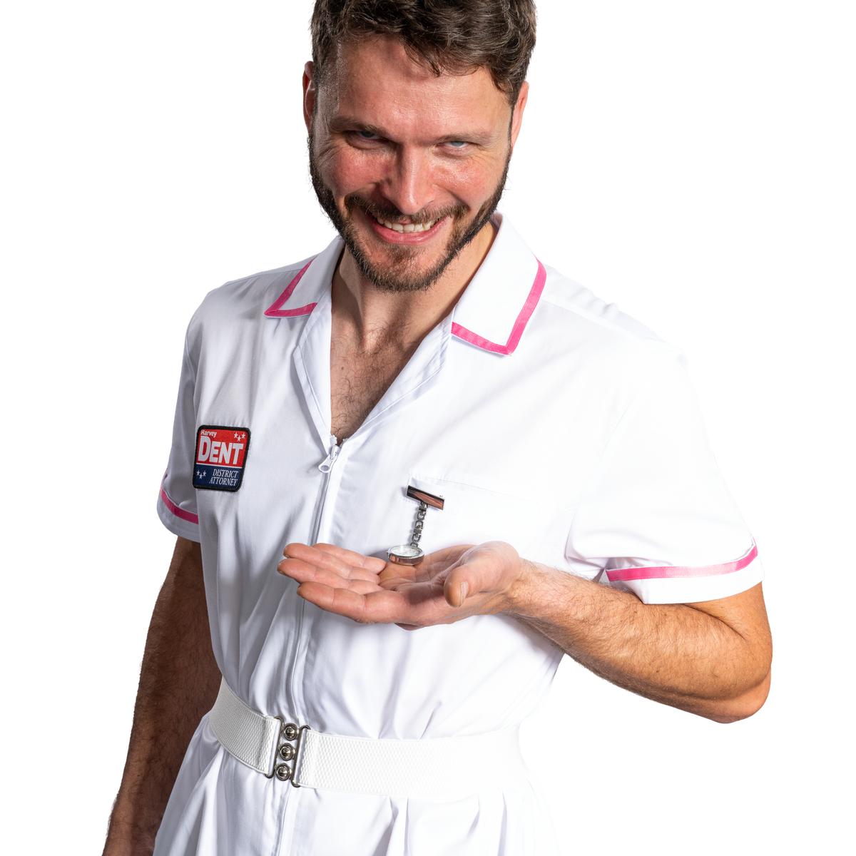 Dark Knight Dent Superhero Villain Nurse Cosplay Halloween Cosplay Costume Set - TVStoreOnline
