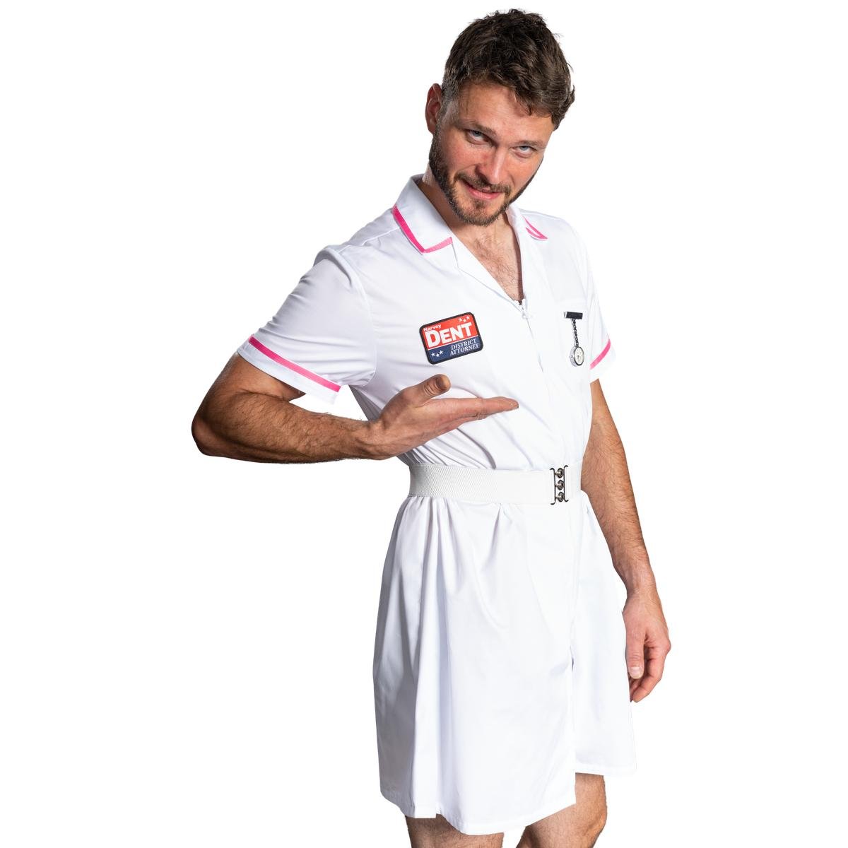 Dark Knight Dent Superhero Villain Nurse Cosplay Halloween Cosplay Costume Set - TVStoreOnline