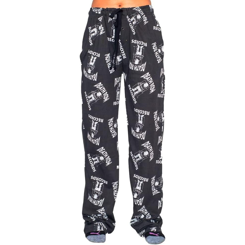 Deathrow Records Logo Toss Adult Sleep Lounge Pants - TVStoreOnline