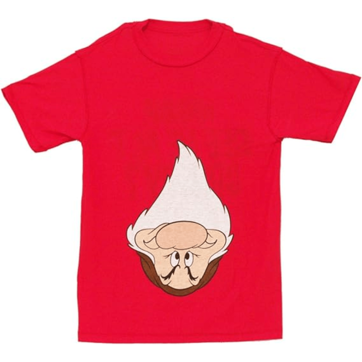 Disney Wanna See Me Act Grumpy Adult Flip Red T-Shirt - TVStoreOnline