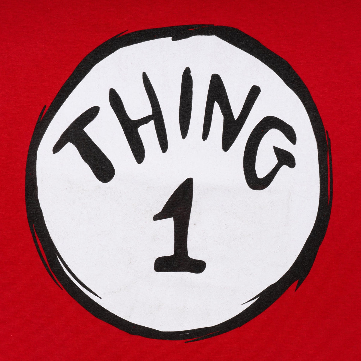 Dr Seuss Thing 1 Adult Short Sleeves Red T-Shirt - TVStoreOnline