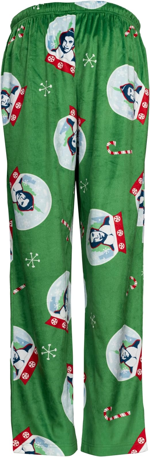 Elf Snowflakes Unisex Adult Candy Cane Green Lounge Pants - TVStoreOnline