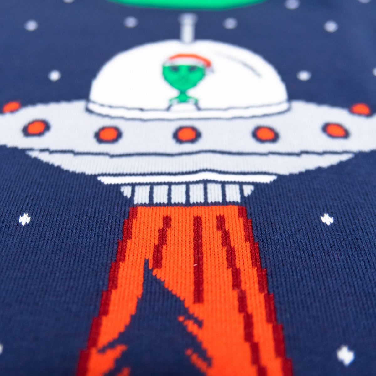 Flying Saucer Funny Tree Abduction Ugly Christmas Sweater - TVStoreOnline