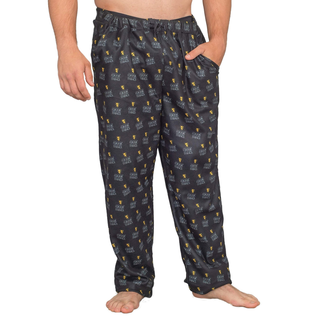 GOT I Drink and I Know Things Adult Unisex Funny Lounge Pants Pajamas - TVStoreOnline