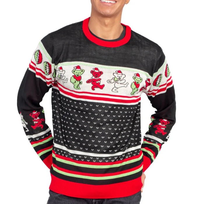 Grateful Dead Dancing Bears Adult Unisex Ugly Christmas Sweater - TVStoreOnline