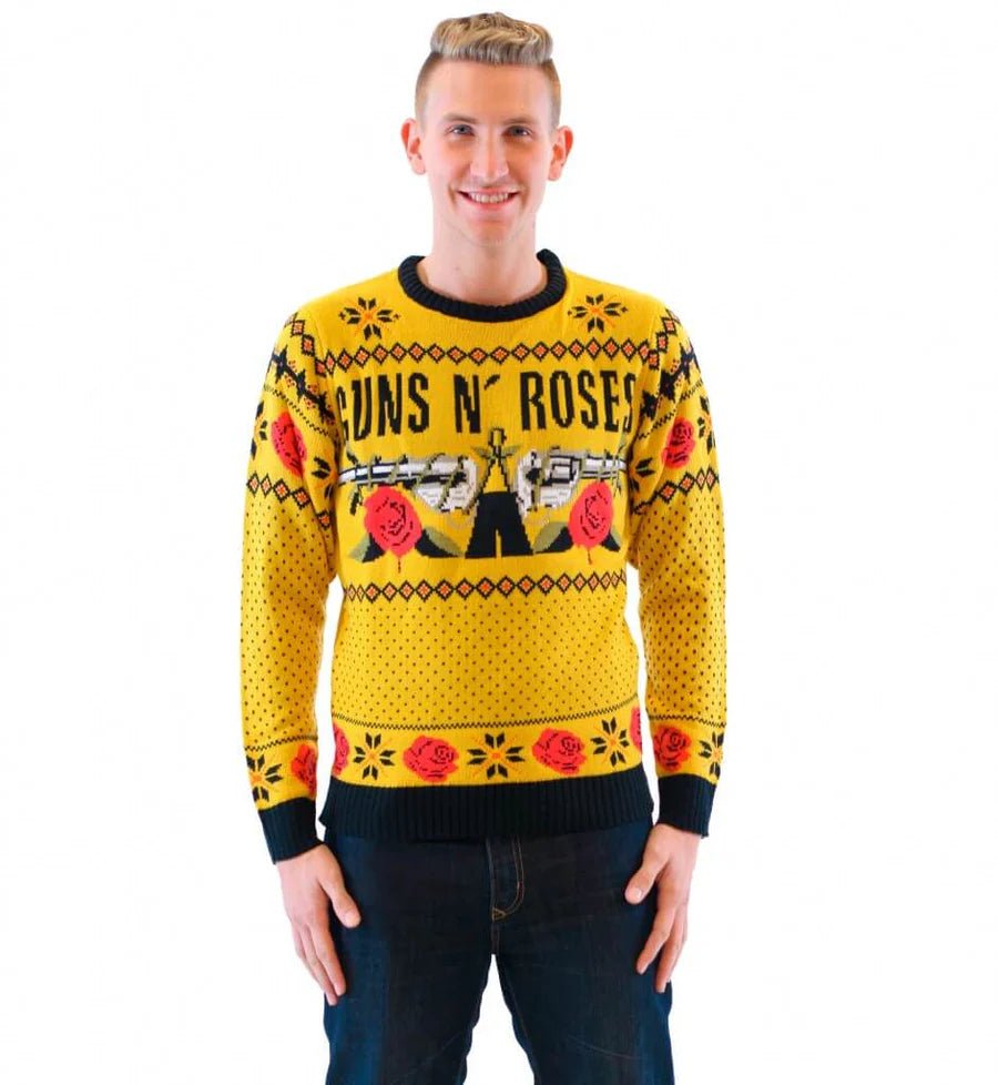 Guns N' Roses Logo Adult Unisex Ugly Christmas Sweater - TVStoreOnline