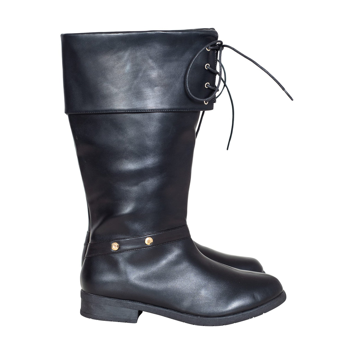 Halloween Cosplay Costume Unisex Black Pirate Swashbuckling Boots - TVStoreOnline
