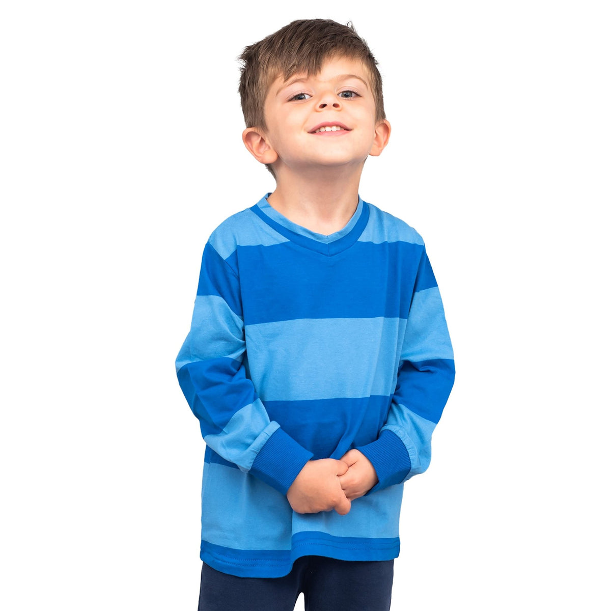 Halloween Costume "Blue and Detective" Striped Kids Shirt - TVStoreOnline