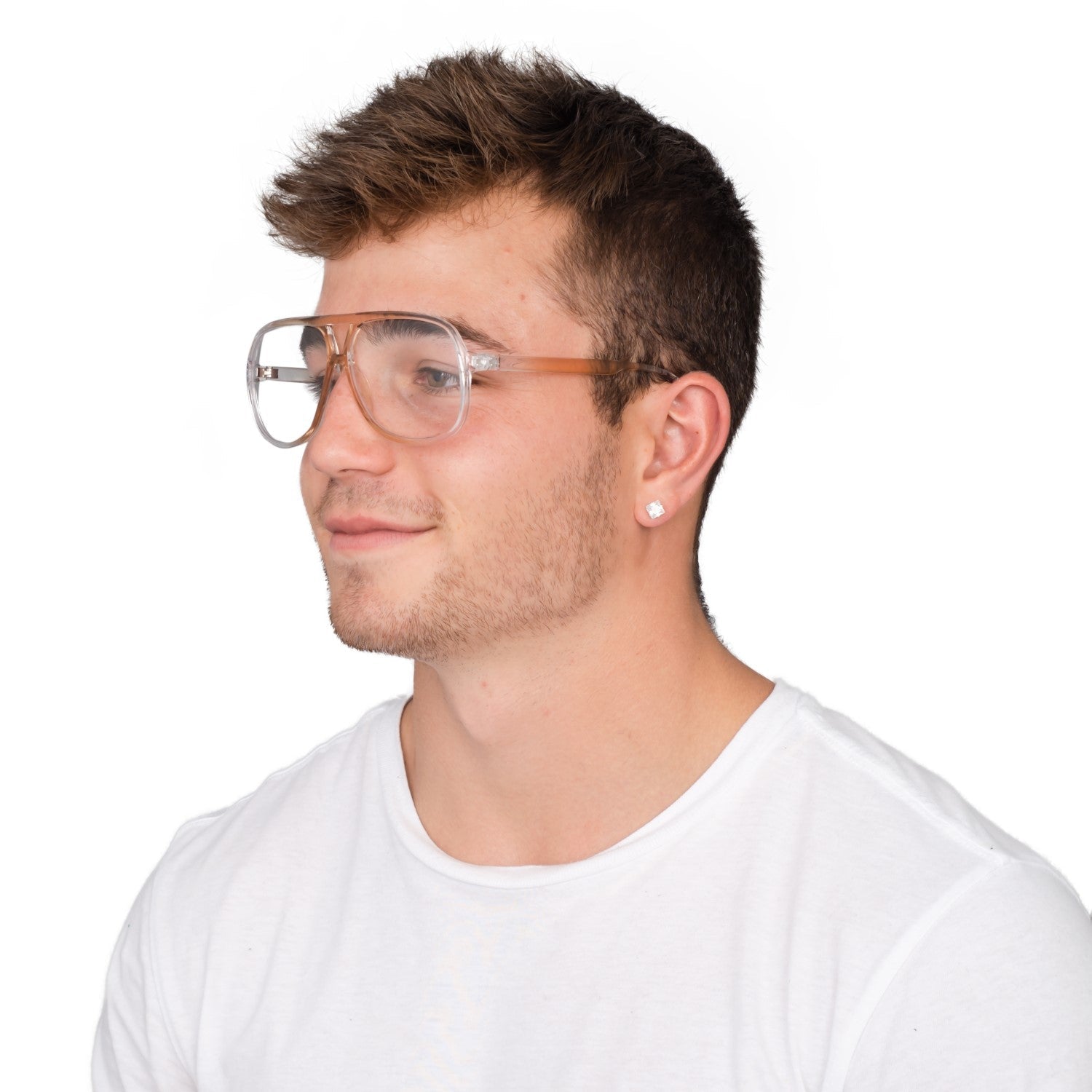 Halloween Costume Cosplay Gold Full Rim Aviator Kip Glasses - TVStoreOnline
