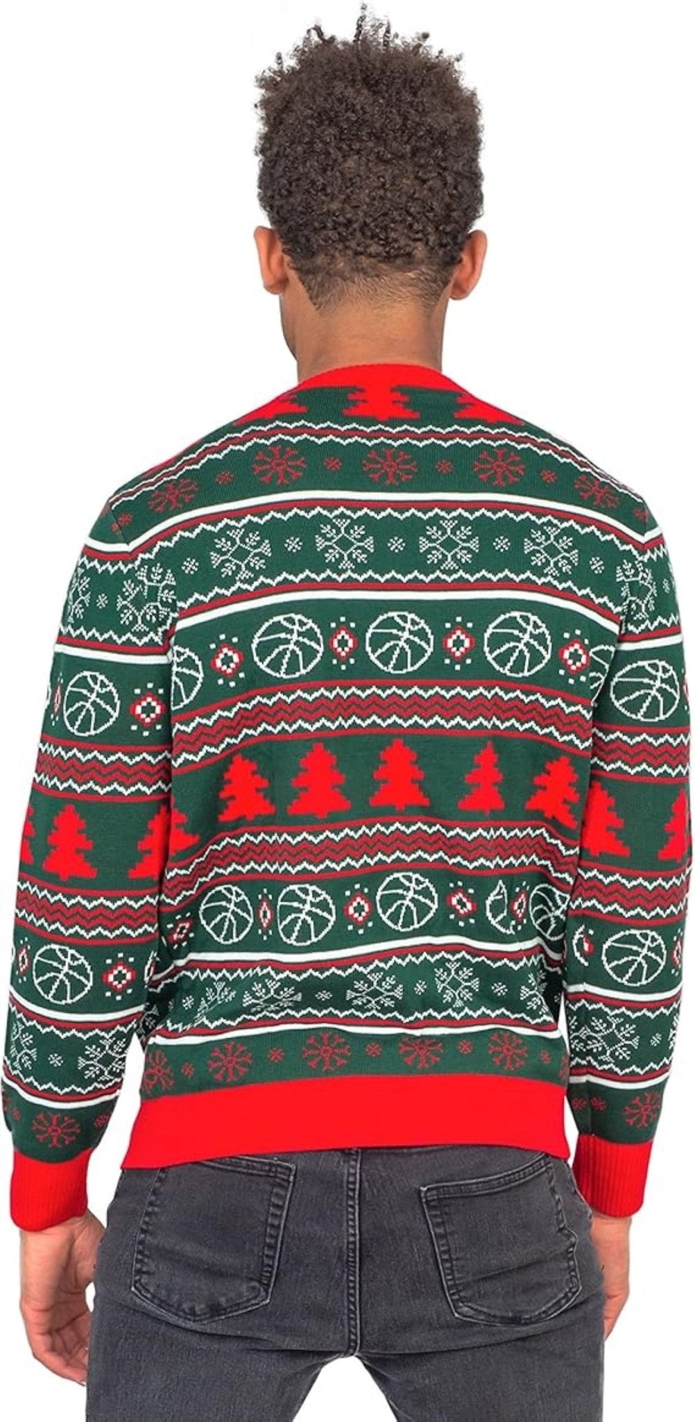 Interactive Adult Unisex Basketball Net 3D Ugly Christmas Party Sweater - TVStoreOnline