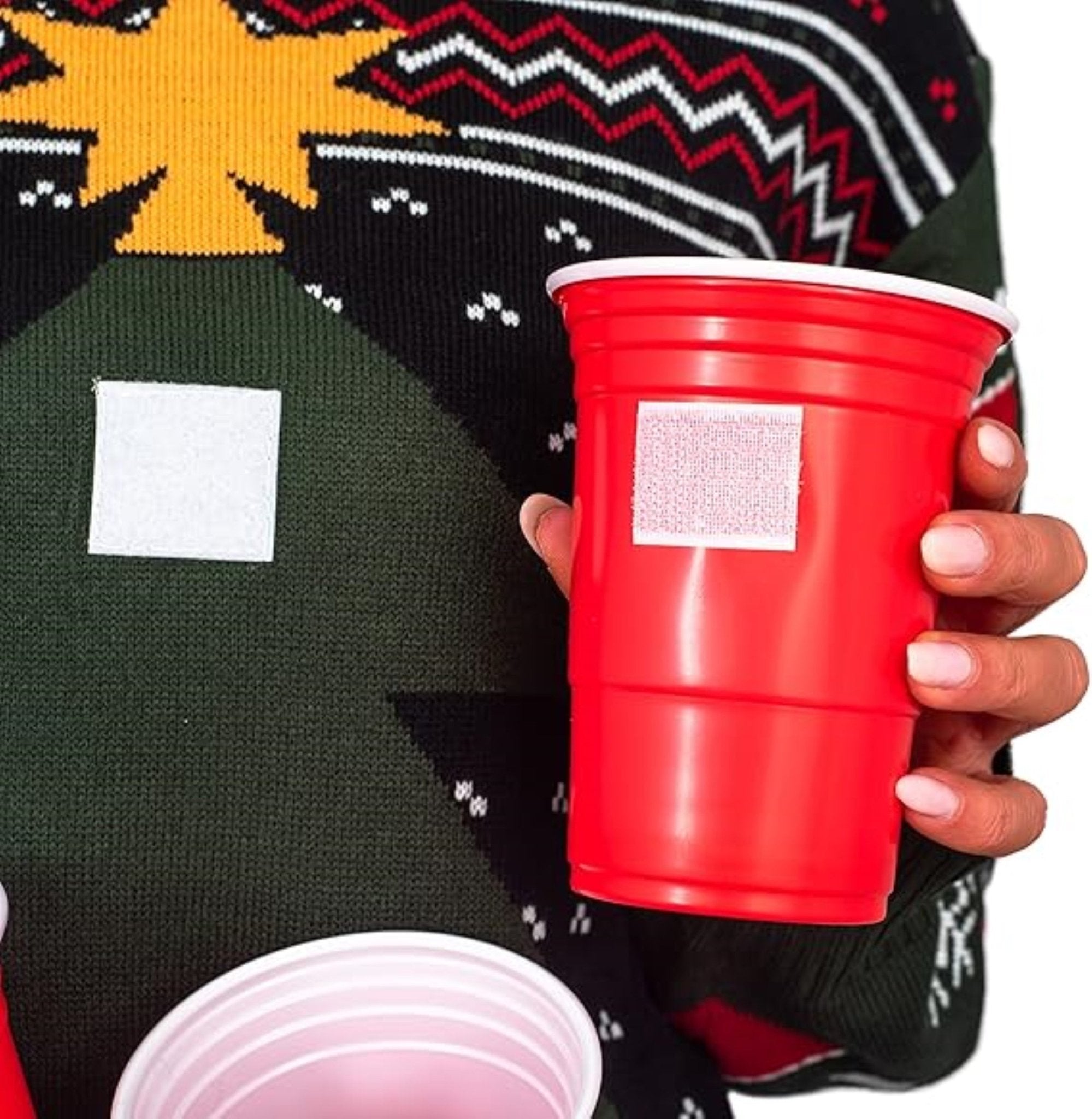 Interactive Adult Unisex Beer Pong 3D Ugly Christmas Party Sweater - TVStoreOnline