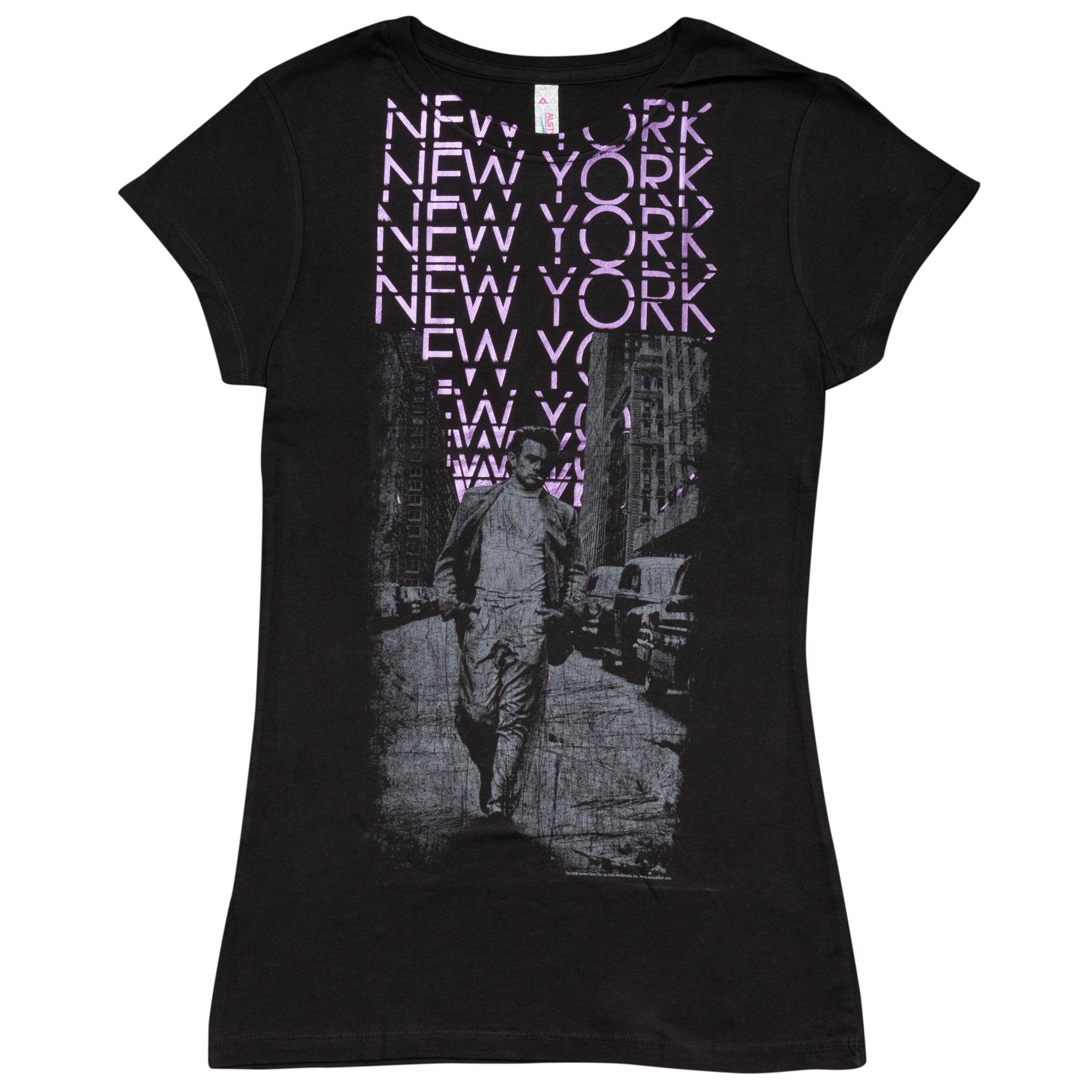James Dean New York Black Juniors T-Shirt - TVStoreOnline