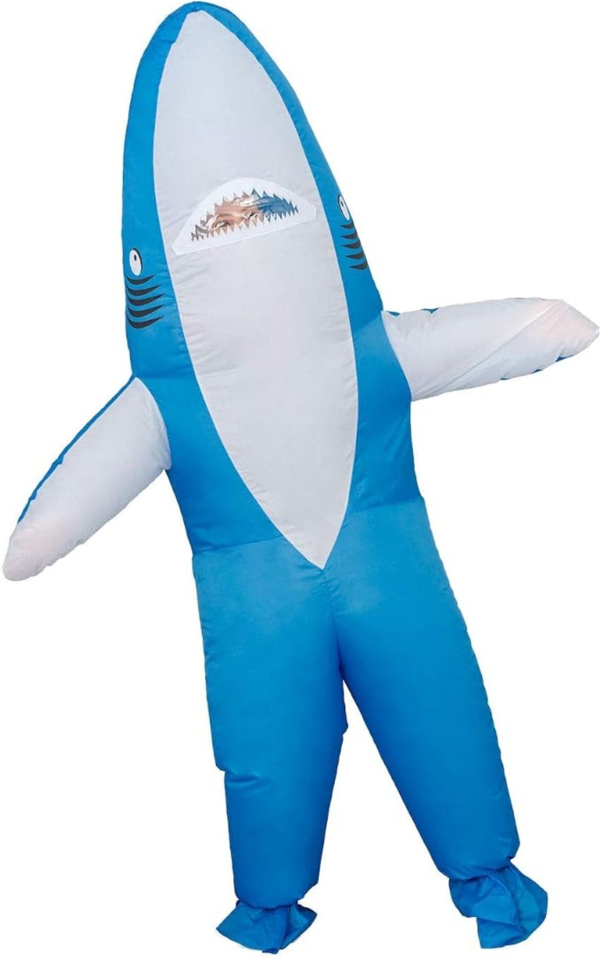 Kids Youth Shark Chub Suit Inflatable Halloween Costume Cosplay Jumpsuit - TVStoreOnline