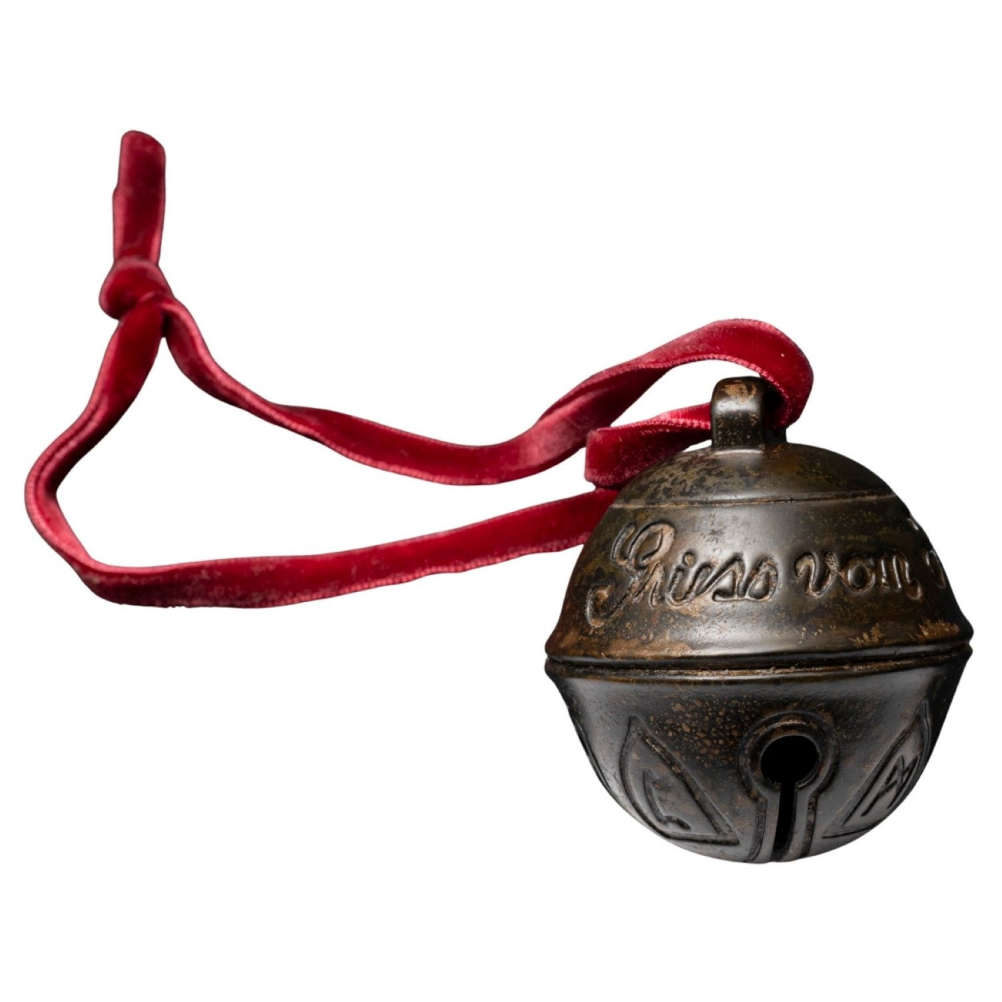 Krampus Bell Cursed Jingle Bell Metal Replica Xmas Ornament w/ Red Bag - TVStoreOnline