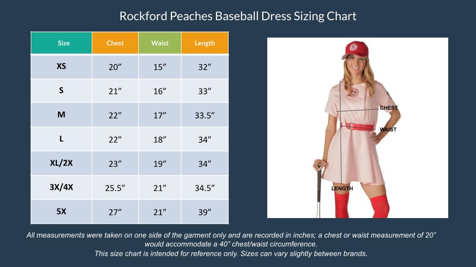 Rockford Peaches AAGPBL Baseball Halloween Costume Dress