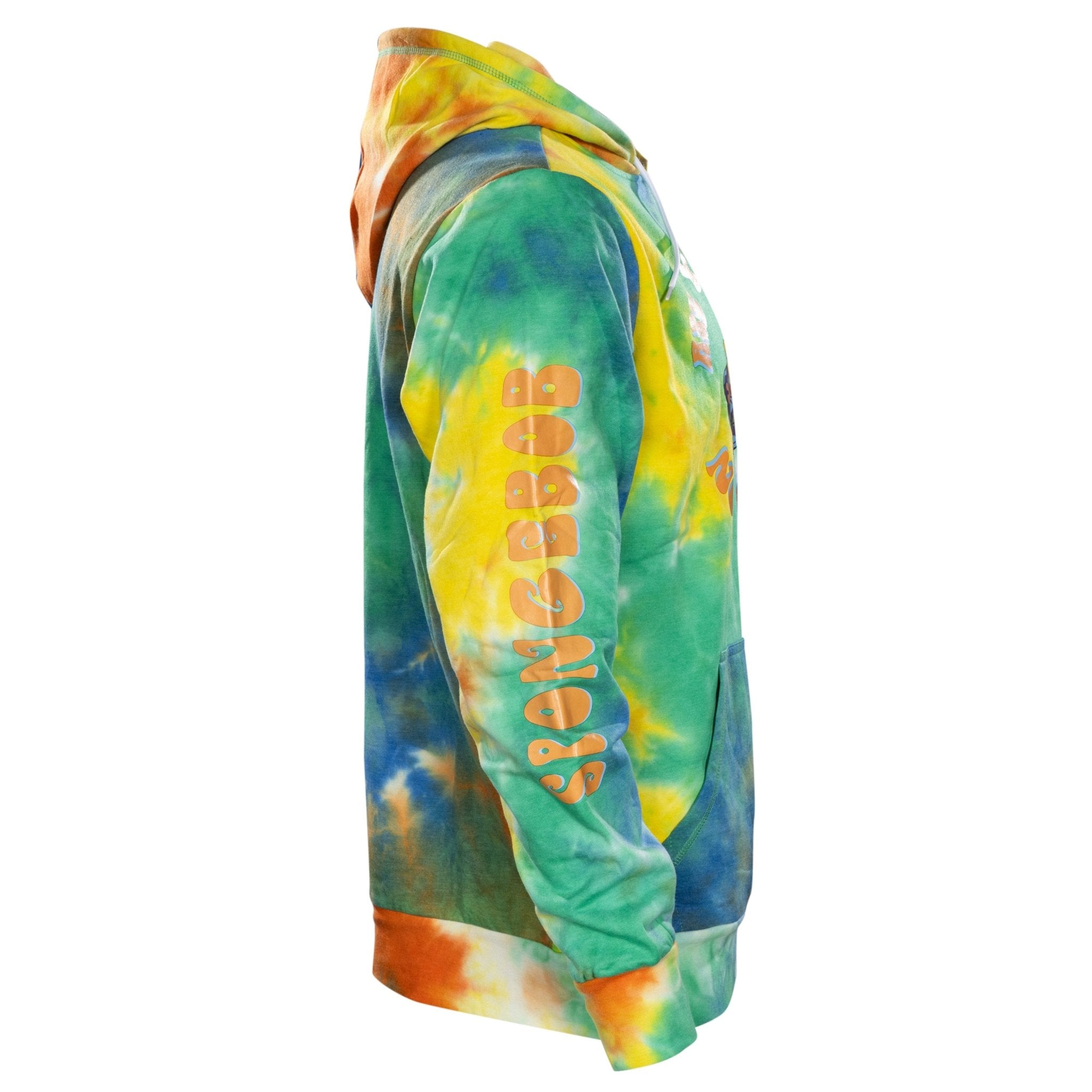 Mad Engine Spongebob Squarepants Patrick Mr. Krabs Pool Tie Dye Mens Hoodie - TVStoreOnline