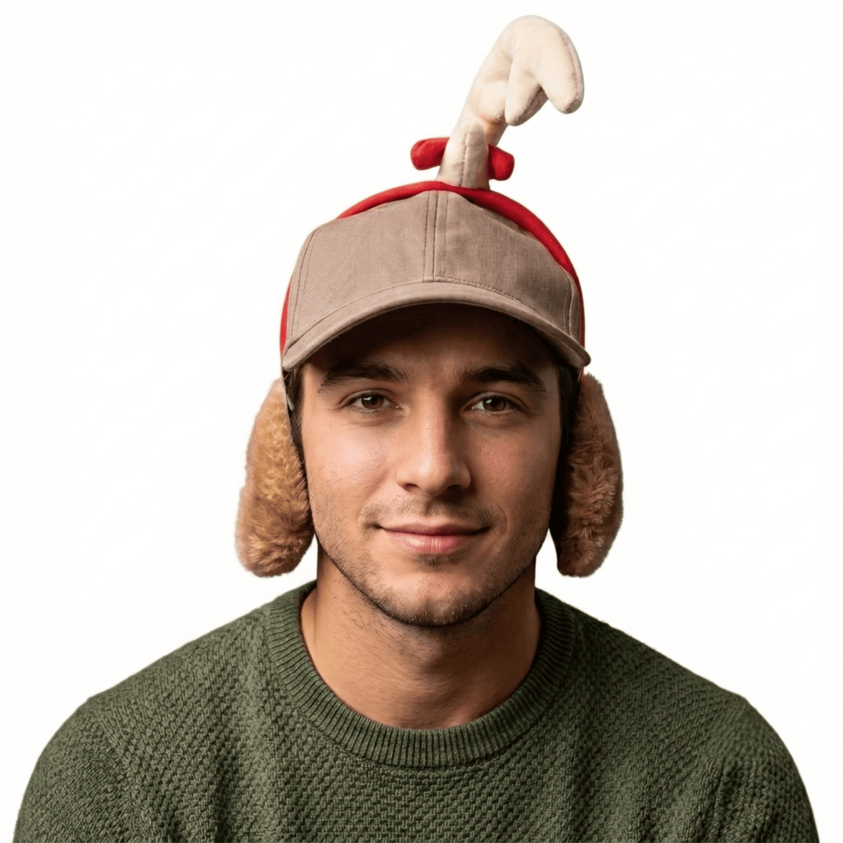 Max the Dog (Adjustable) Hat with Antlers Adult Halloween Cosplay Costume Accessory - TVStoreOnline