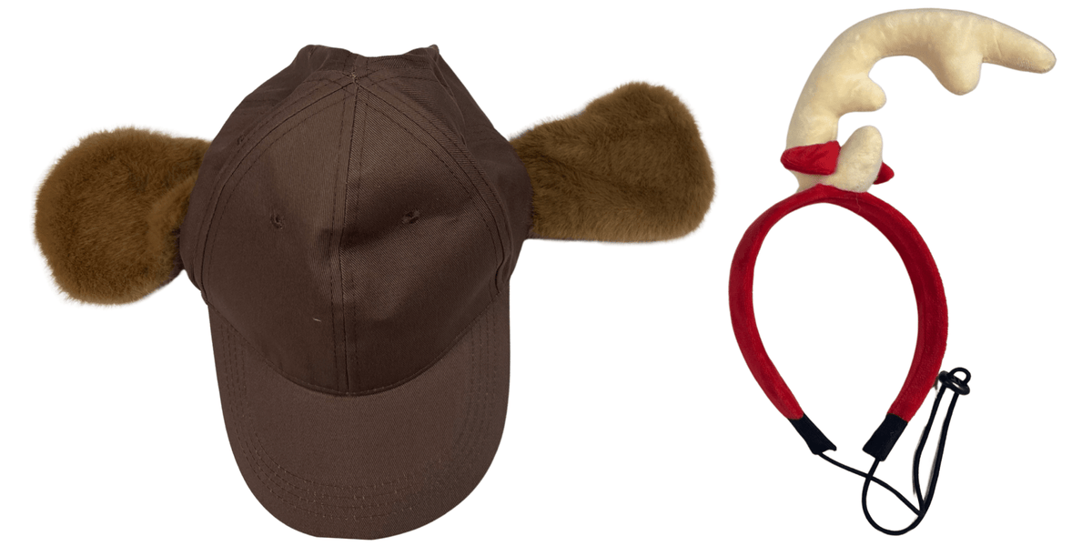 Max the Dog (Adjustable) Hat with Antlers Adult Halloween Cosplay Costume Accessory - TVStoreOnline