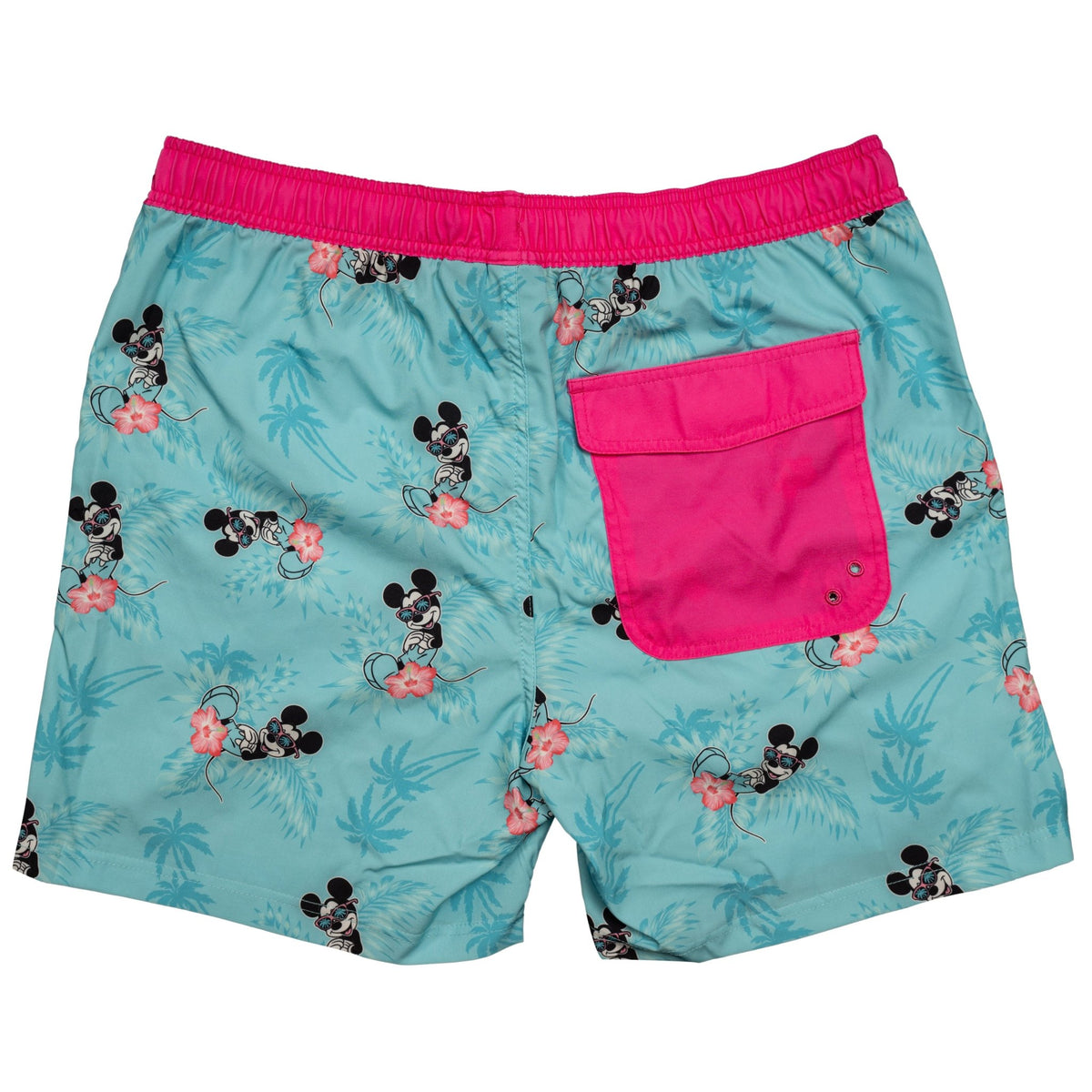 Mickey Mouse Swim Shorts Hot Palms Turquoise - TVStoreOnline