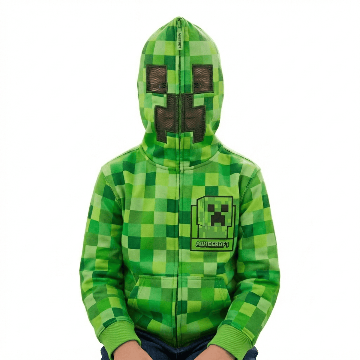 Minecraft The Creeper Gamer Gift Idea Youth Kids Hoodie Sweatshirt - TVStoreOnline