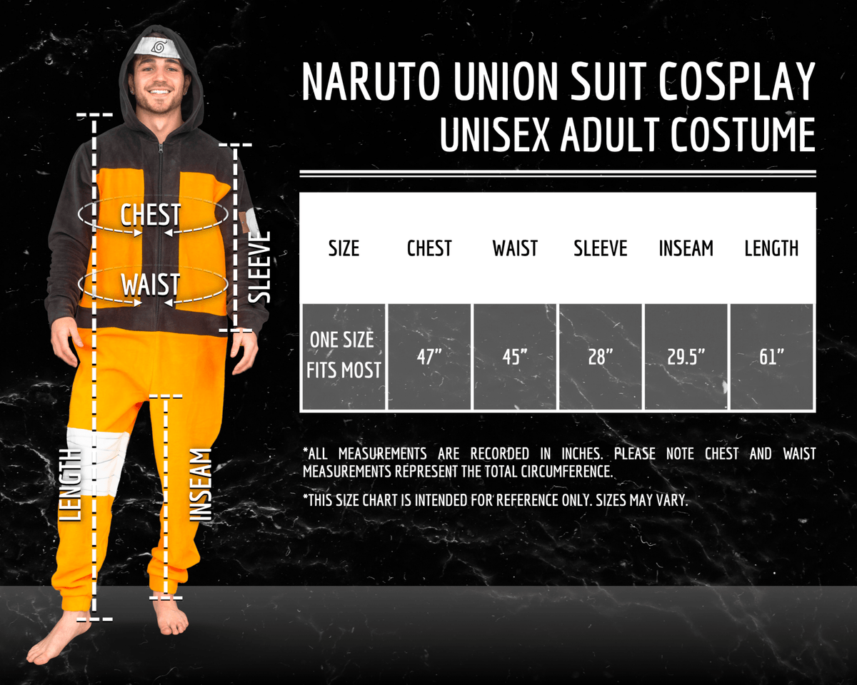 Naruto Costume Jumpsuit Pajamas with Hood Halloween Costume Cosplay - TVStoreOnline