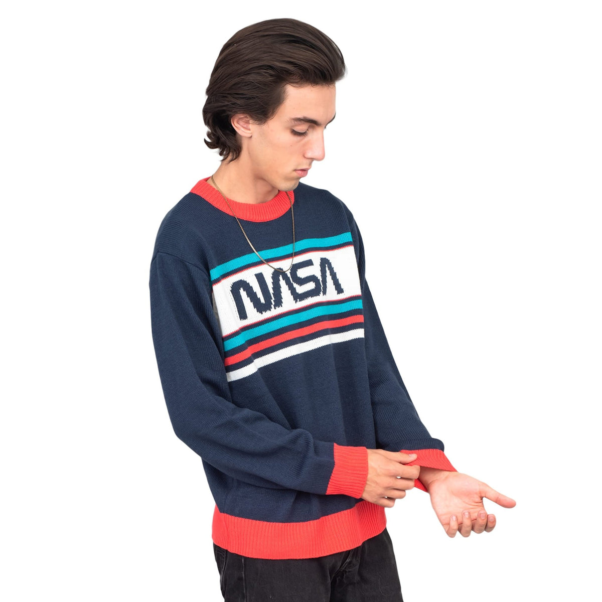 NASA Log 1980s Style Unisex Ugly Christmas Sweater - TVStoreOnline