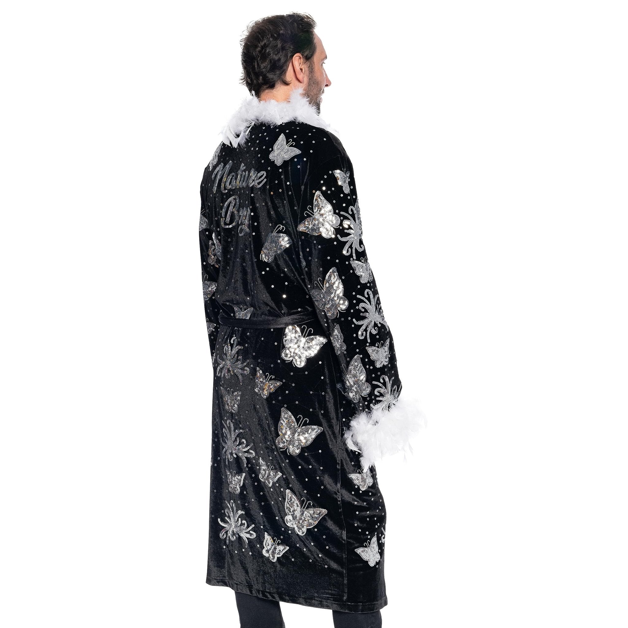 Nature Boy Flair Wrestler Deluxe Robe Halloween Costume Black - TVStoreOnline