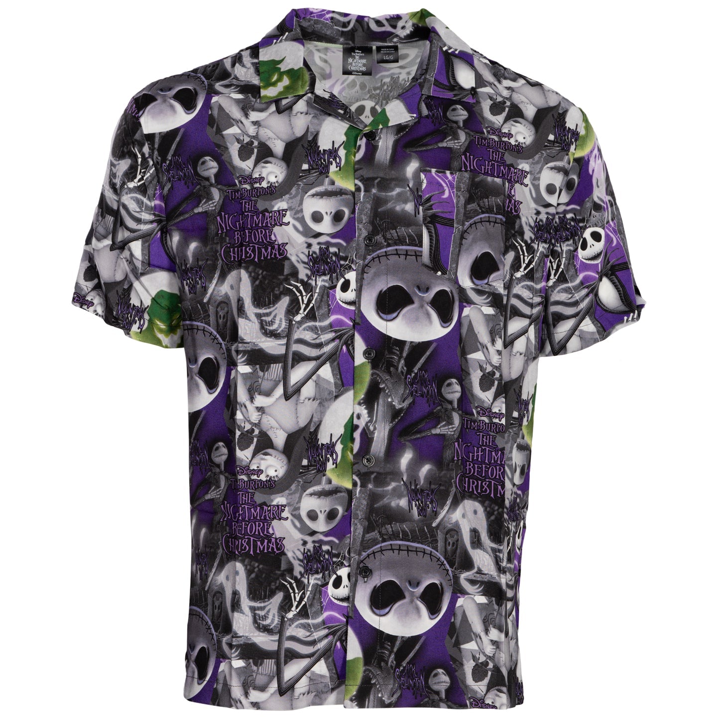Nightmare Before Christmas Jack All Over Button Up Shirt - TVStoreOnline