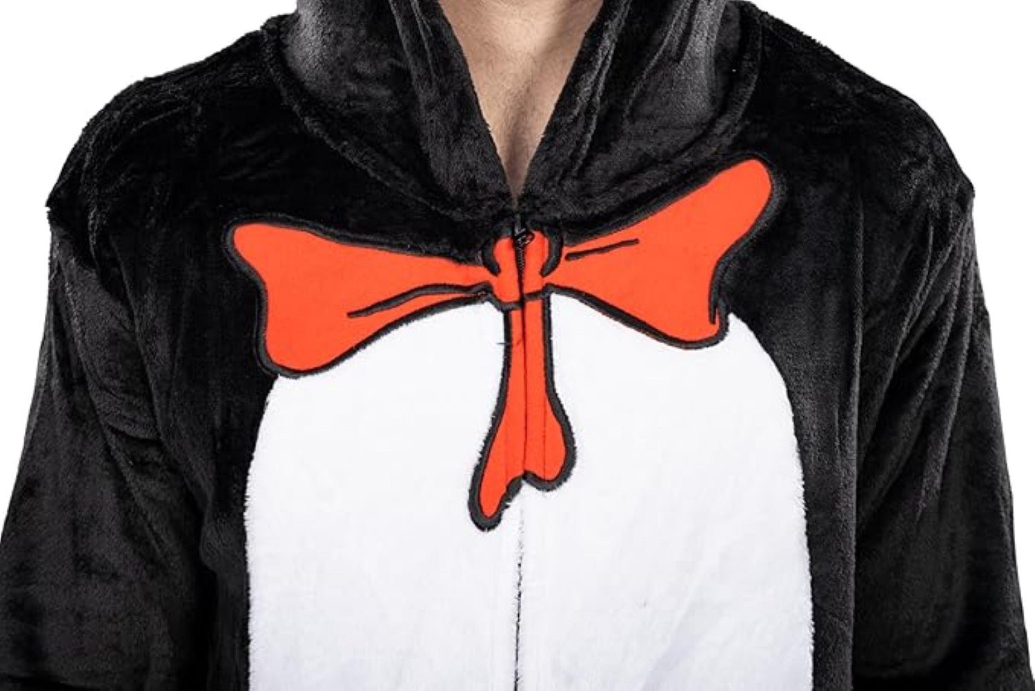 Officially Licensed Dr. Seuss Cat in Hat Adult Unisex Halloween Cosplay Costume Jumpsuit - TVStoreOnline