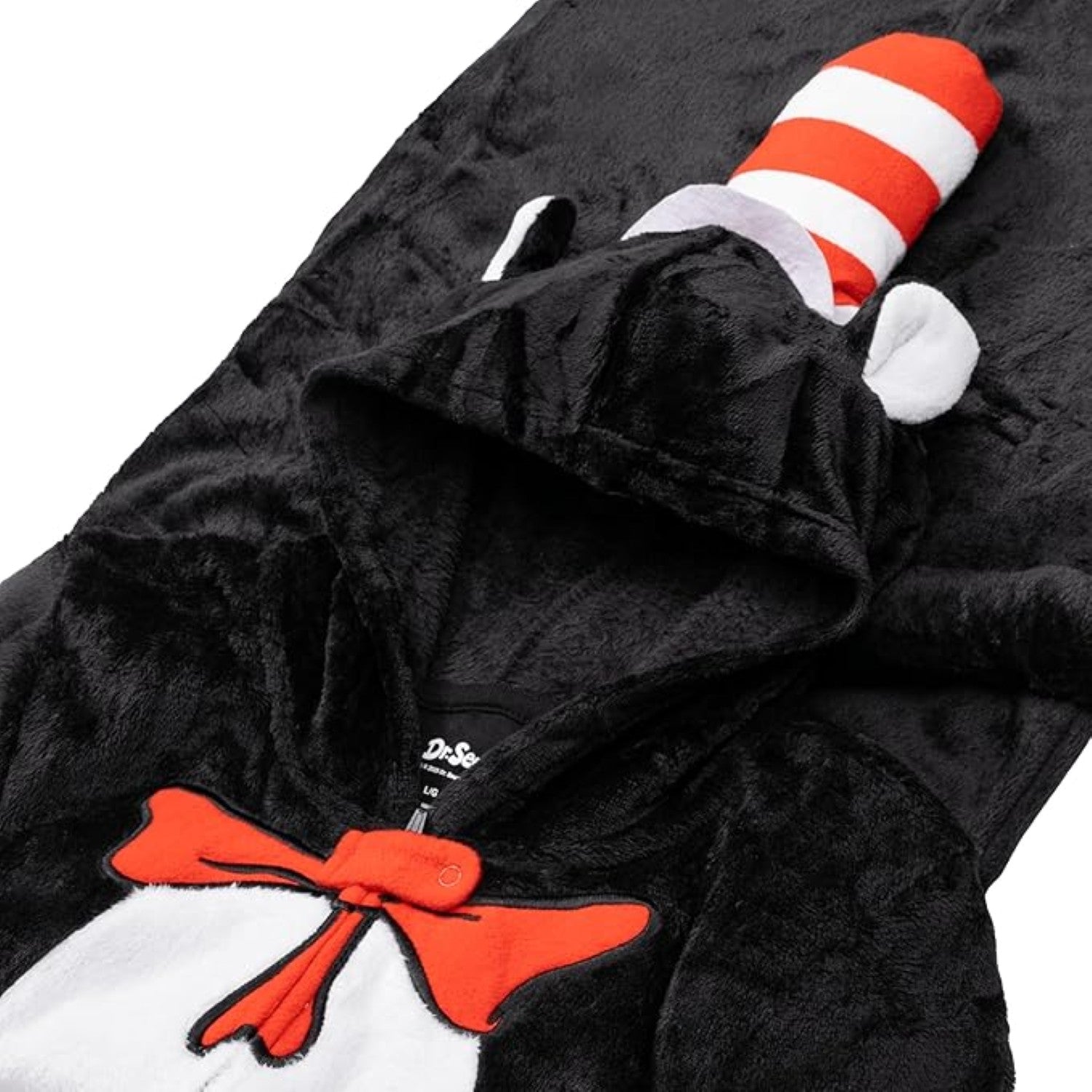 Officially Licensed Kids Youth Seuss Cat in Hall Halloween Cosplay Costume Fleece Jumpsuit - TVStoreOnline