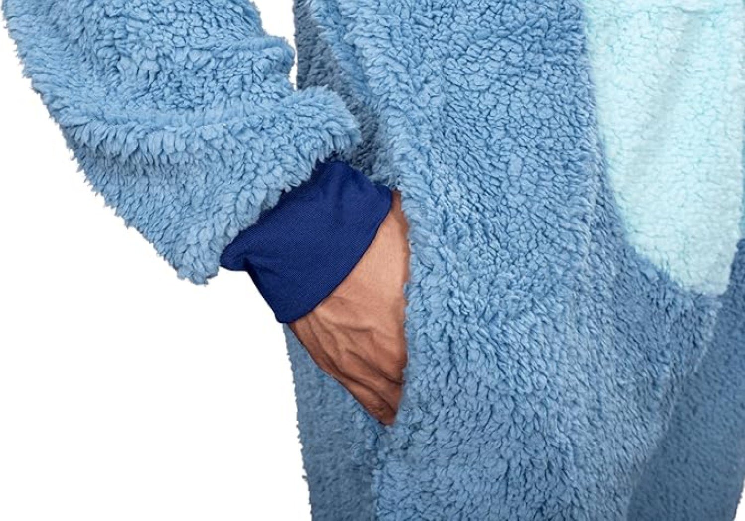 Officially Licensed Stitch Adult Unisex Halloween Cosplay Costume Fleece Jumpsuit - TVStoreOnline