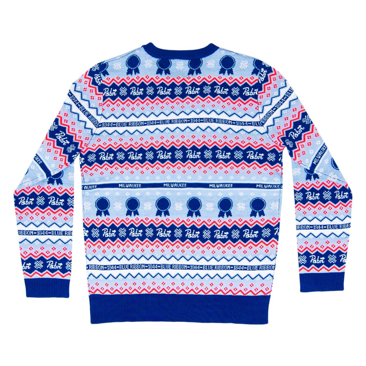 Pabst Fair Isle Beer Holiday Ugly Christmas Sweater - TVStoreOnline
