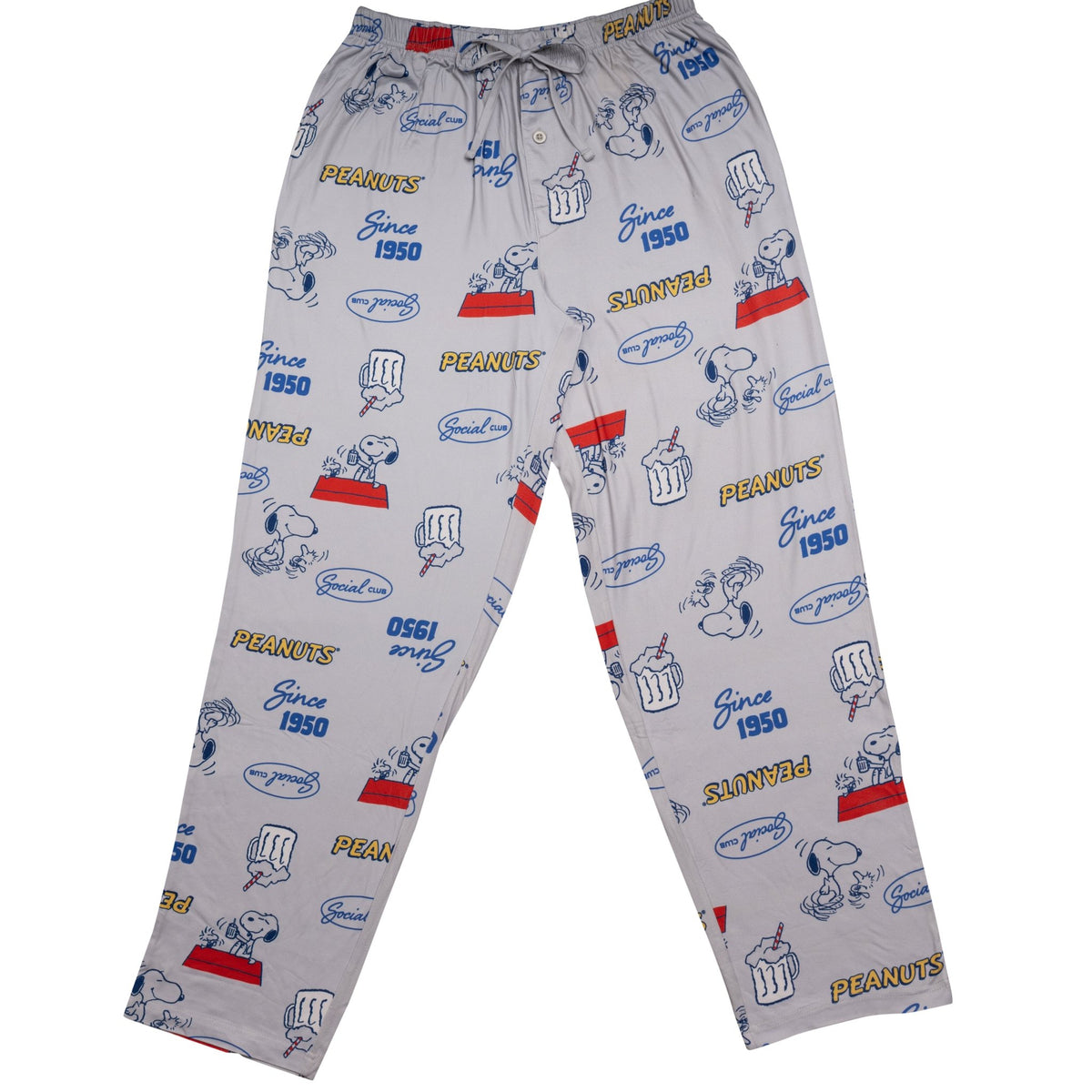 Peanuts Since 1950 Gray Adult Unisex Lounge Pants - TVStoreOnline