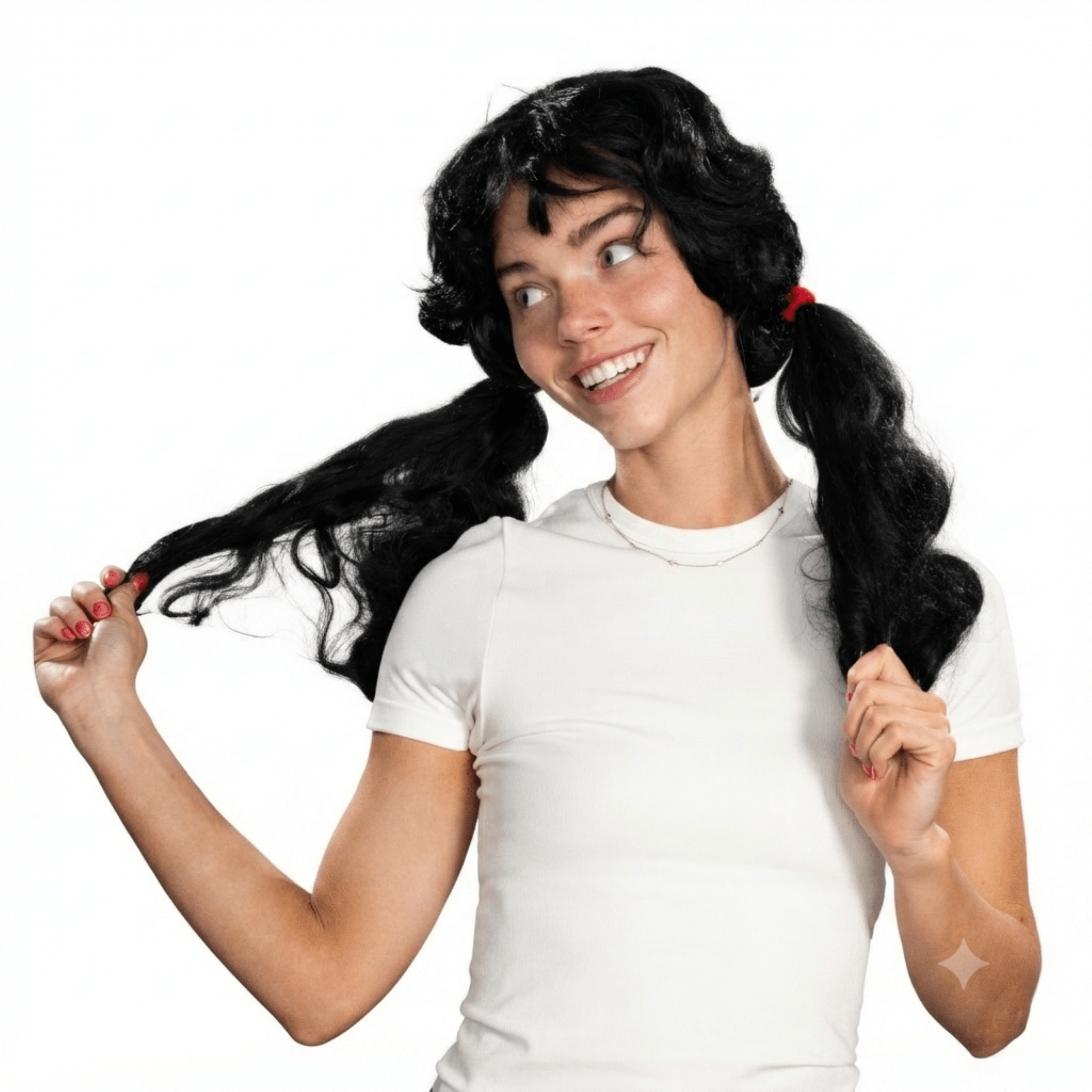 Penny Girl with Long Ponytails Halloween Cosplay Costume Wig - TVStoreOnline