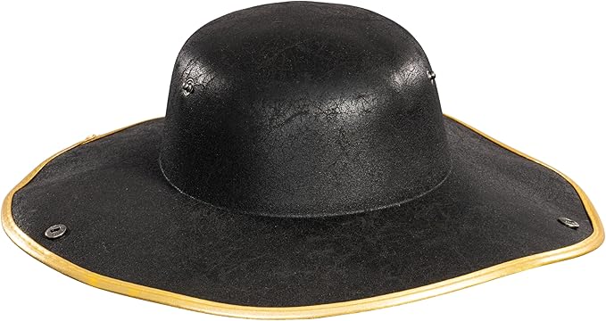 Pirate Hat Faux Leather Tricorn Colonial Renaissance Halloween Costume Cosplay Accessory - TVStoreOnline
