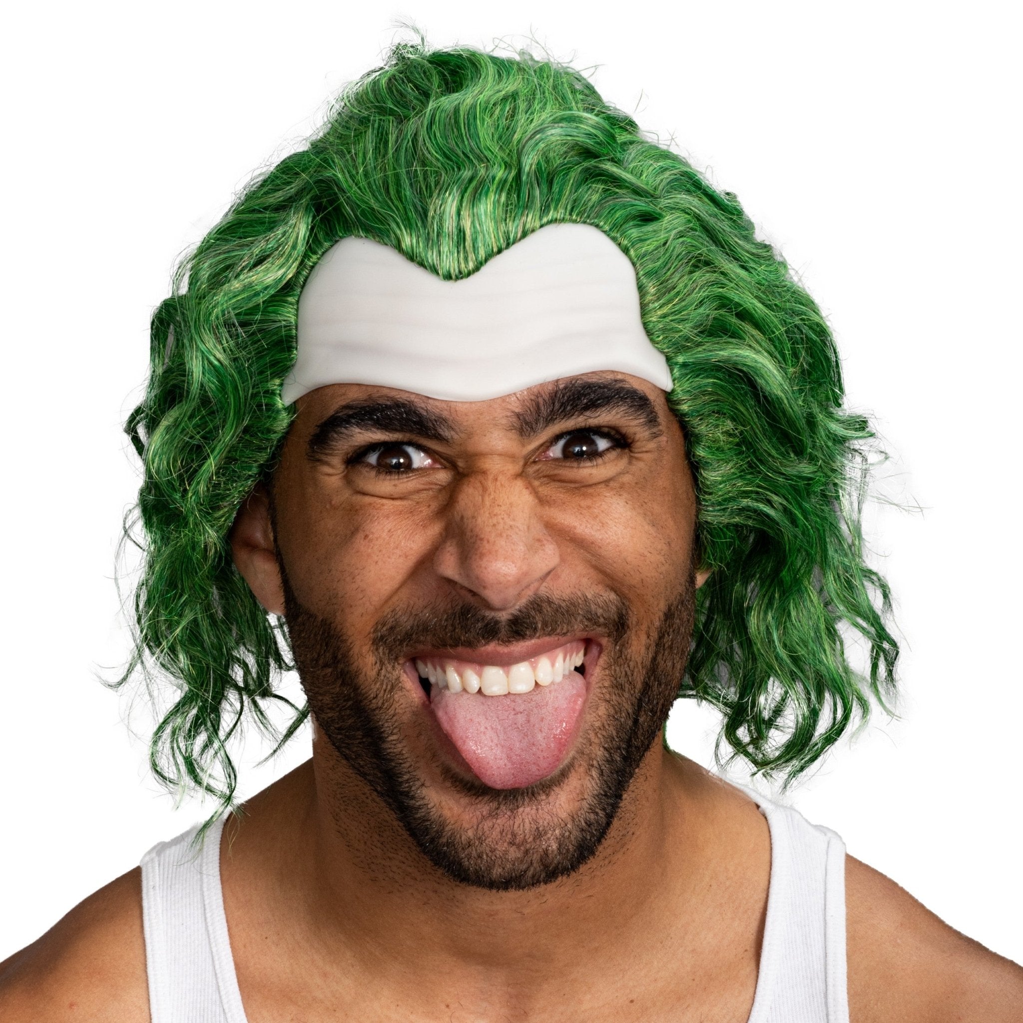 Psycho Clown Joke Villain Green Hair Halloween Cosplay Costume Wig - TVStoreOnline