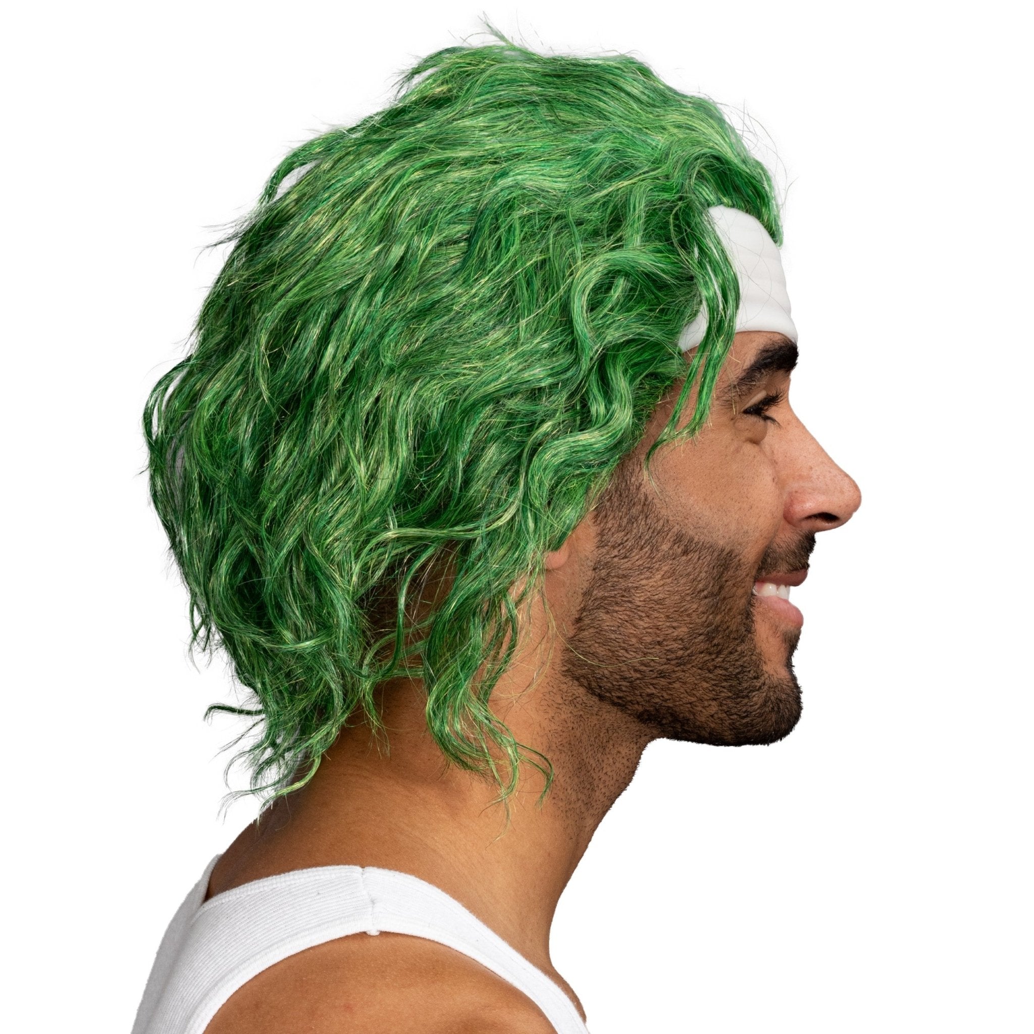 Psycho Clown Joke Villain Green Hair Halloween Cosplay Costume Wig - TVStoreOnline