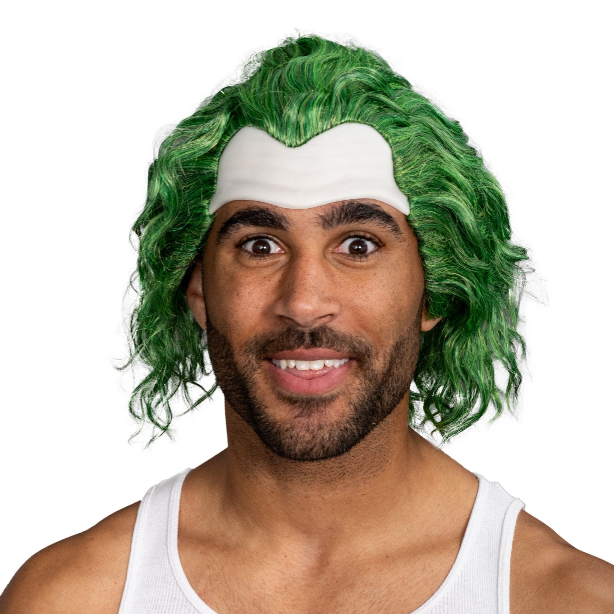 Psycho Clown Joke Villain Green Hair Halloween Cosplay Costume Wig - TVStoreOnline