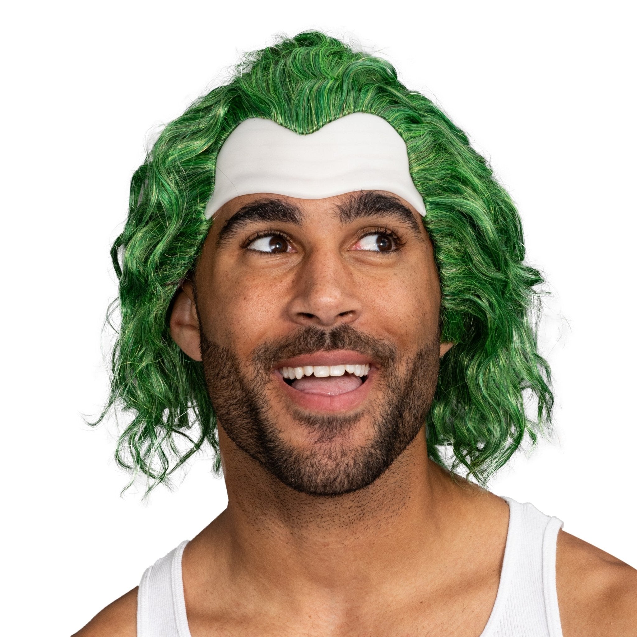 Psycho Clown Joke Villain Green Hair Halloween Cosplay Costume Wig - TVStoreOnline