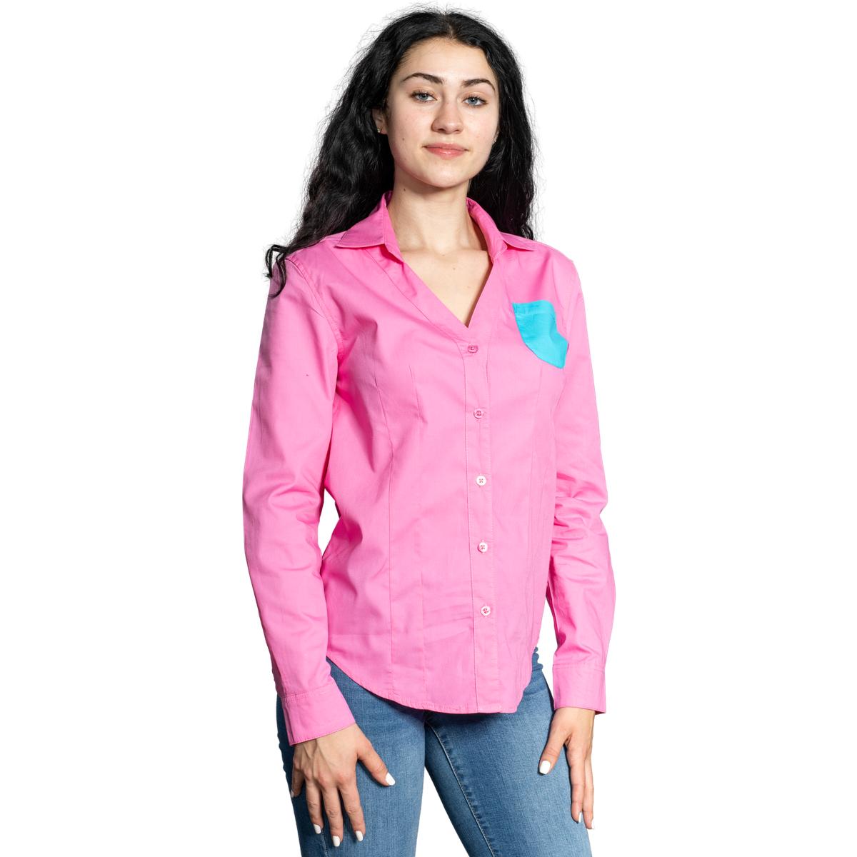 Ramona Pilgrim Movie Halloween Cosplay Costume Pink Blue Pocket Top - TVStoreOnline