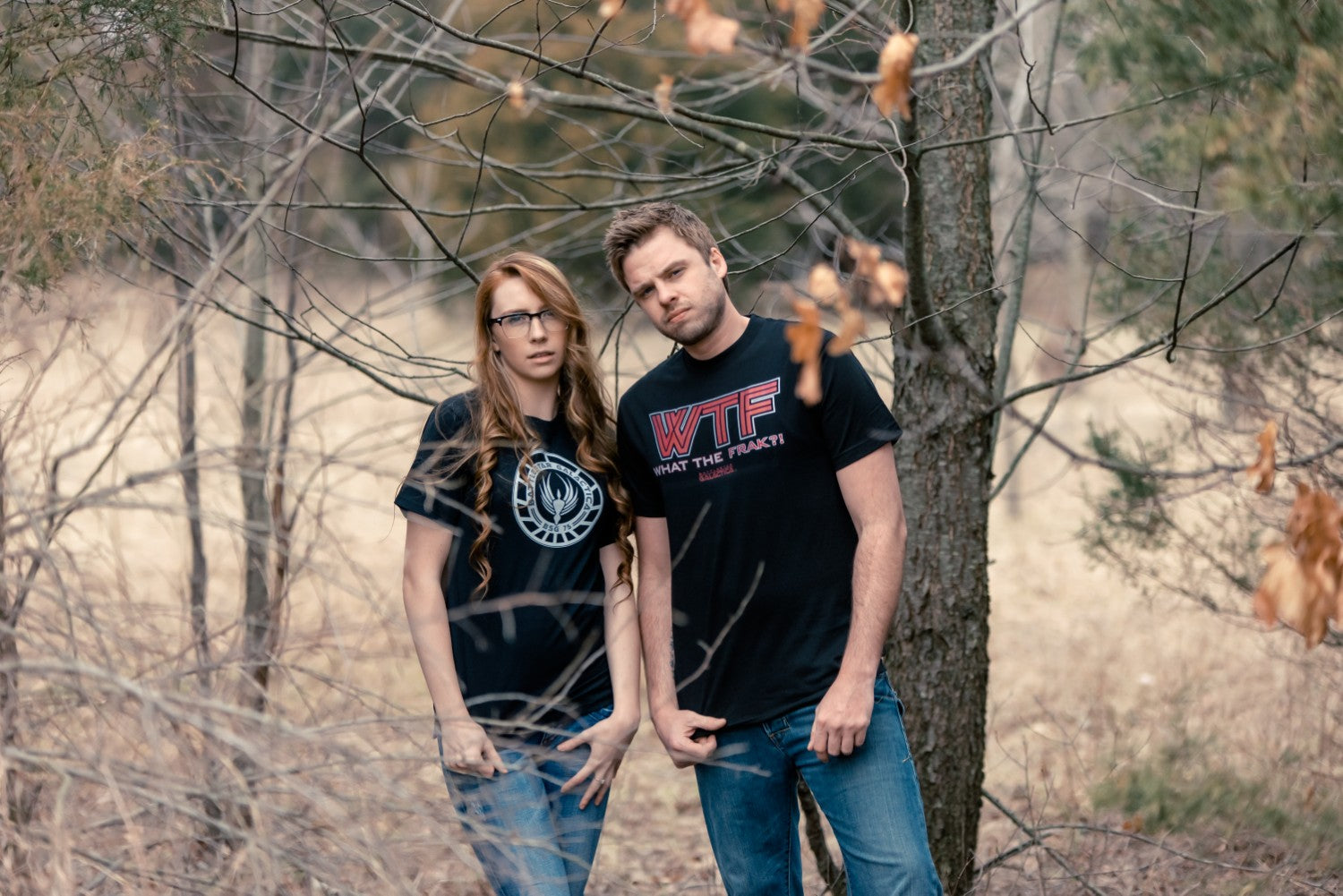 Red Logo What The Frack Adult T-Shirt