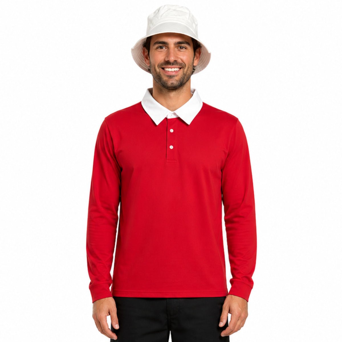 Replica Gilligan Character Adult Halloween Cosplay Costume Shirt/Hat Set - TVStoreOnline