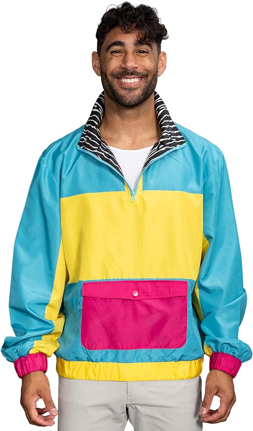 Retro Windbreaker Jacket Lightweight Design 1 - TVStoreOnline
