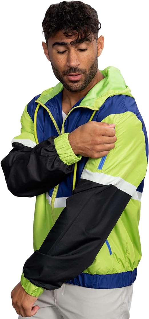 Retro Windbreaker Jacket Lightweight Design 5 - TVStoreOnline