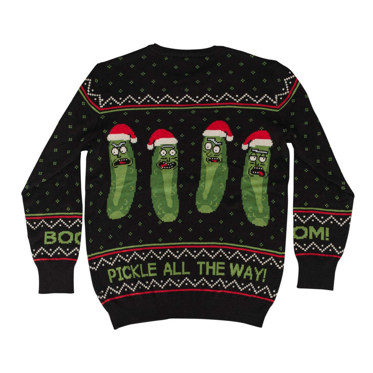Rick and Morty Boom! PickleRick Adult Ugly Christmas Sweater - TVStoreOnline