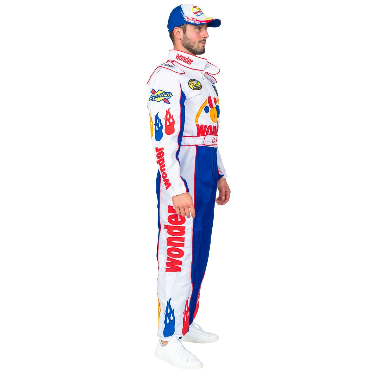 Ricky Bobby Driver Deluxe Jumpsuit and Hat Halloween Costume Cosplay - TVStoreOnline